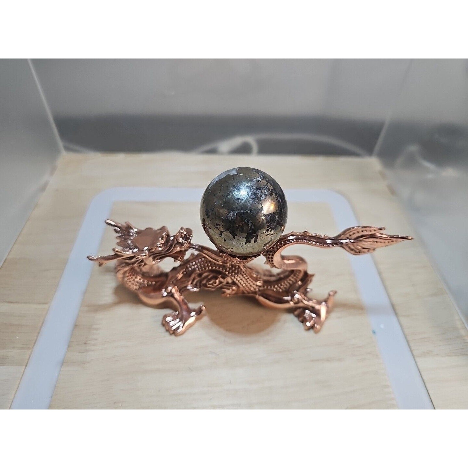 Chalcopyrite Crystal Sphere — 187g, Carved Quartz Ball for Reiki Healing | CrystalCloud Company