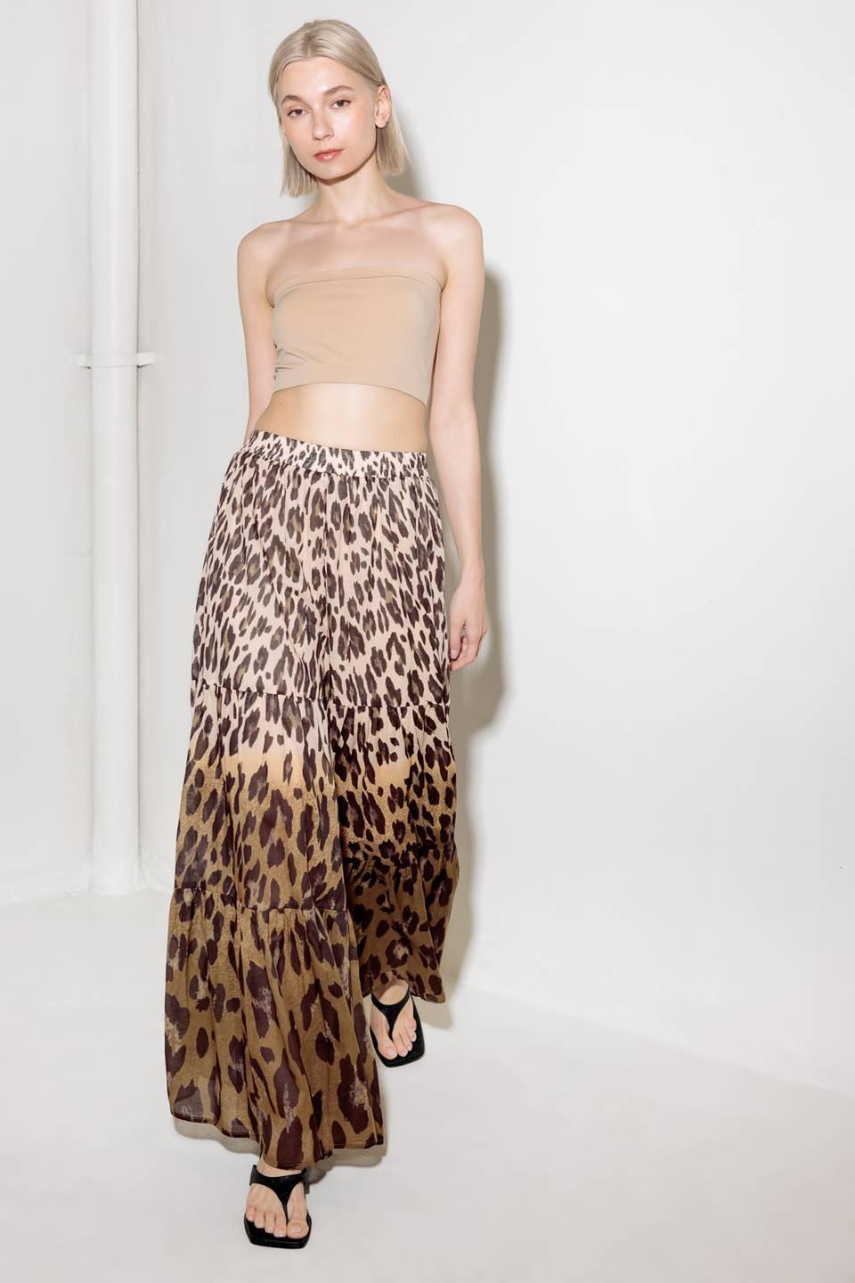 BOUNDLESS HEART WOVEN TIERED PALAZZO PANTS