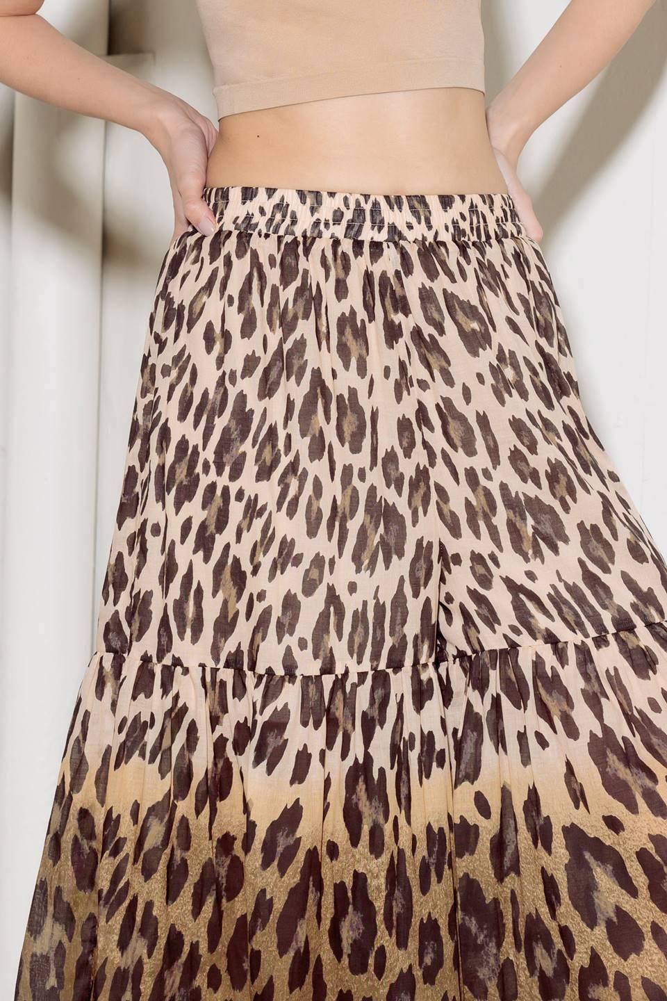 BOUNDLESS HEART WOVEN TIERED PALAZZO PANTS