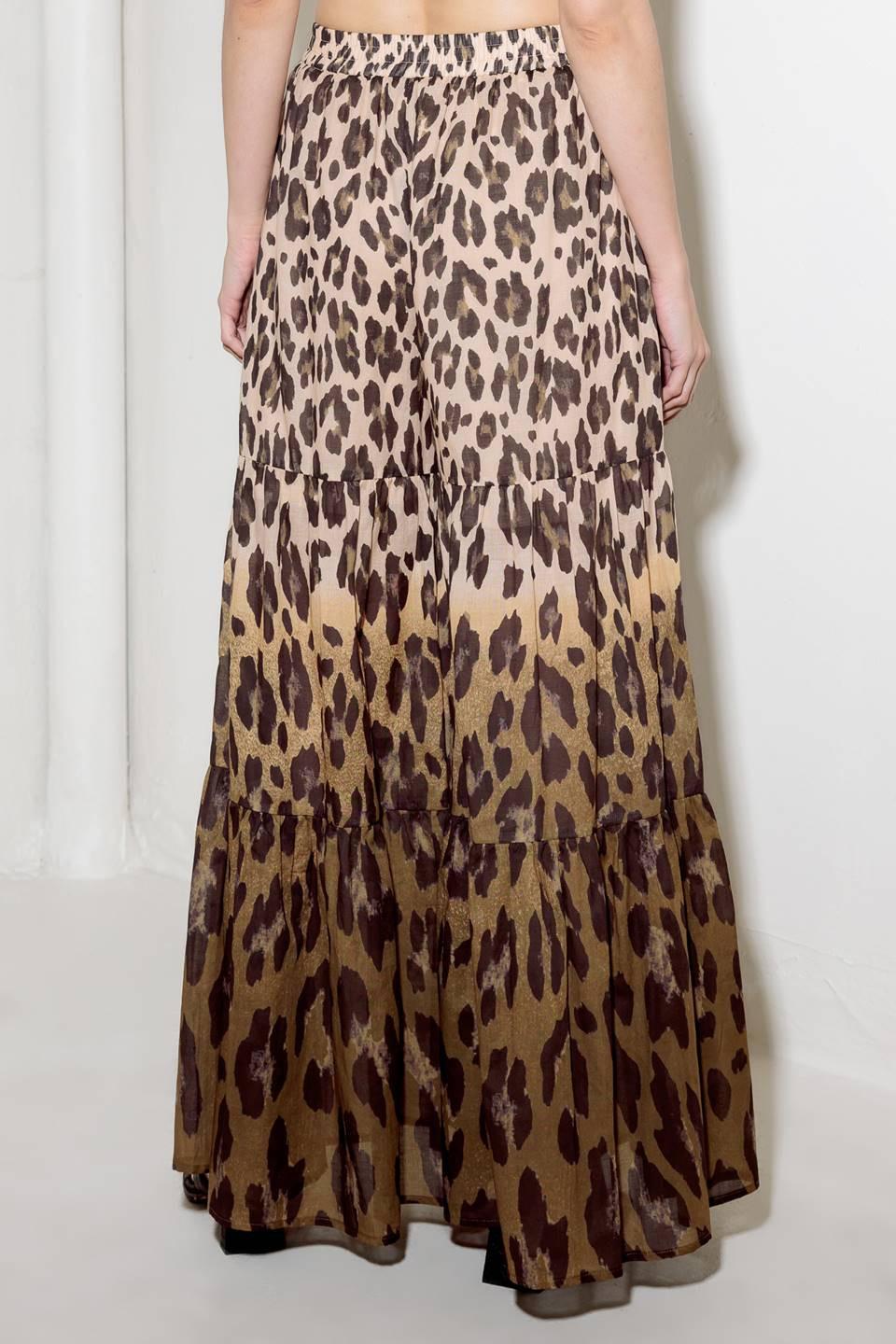 BOUNDLESS HEART WOVEN TIERED PALAZZO PANTS