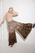 BOUNDLESS HEART WOVEN TIERED PALAZZO PANTS