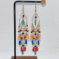 Retro Bohemian Tassel Long Chinese Style Earrings