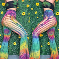 Rainbow Weaved Yoga Festival Pants
