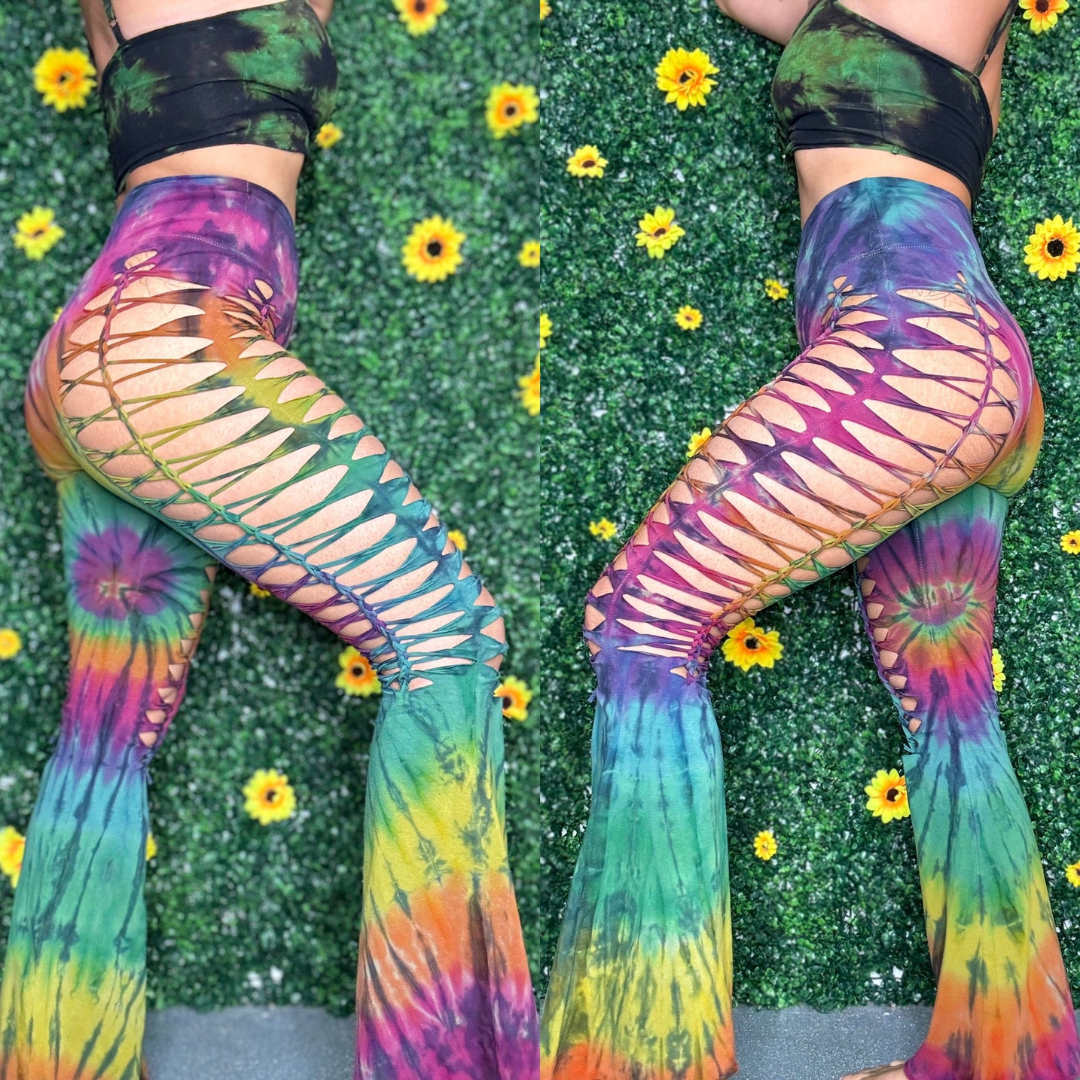 Rainbow Weaved Yoga Festival Pants