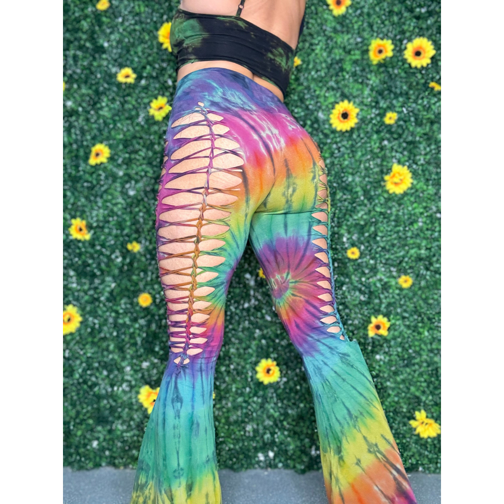 Rainbow Weaved Yoga Festival Pants