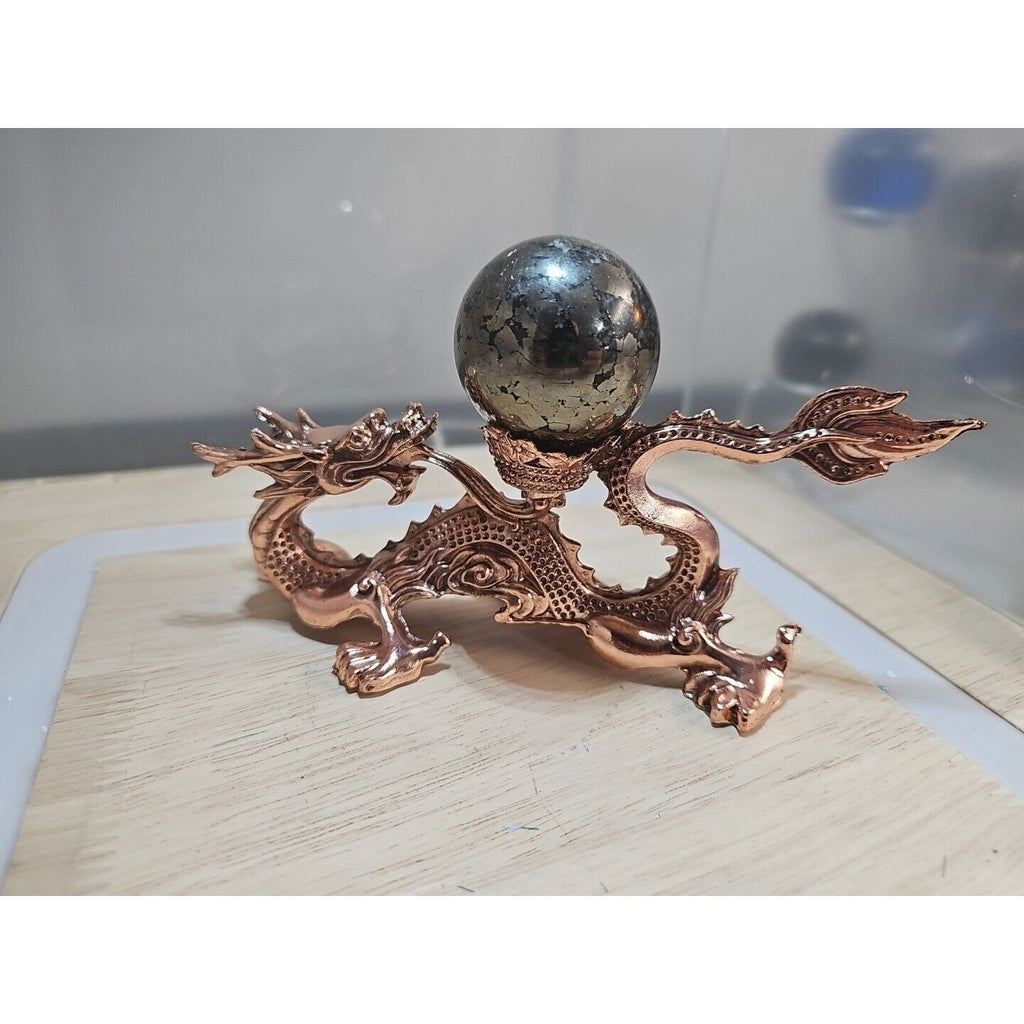 Chalcopyrite Crystal Sphere — 187g, Carved Quartz Ball for Reiki Healing | CrystalCloud Company
