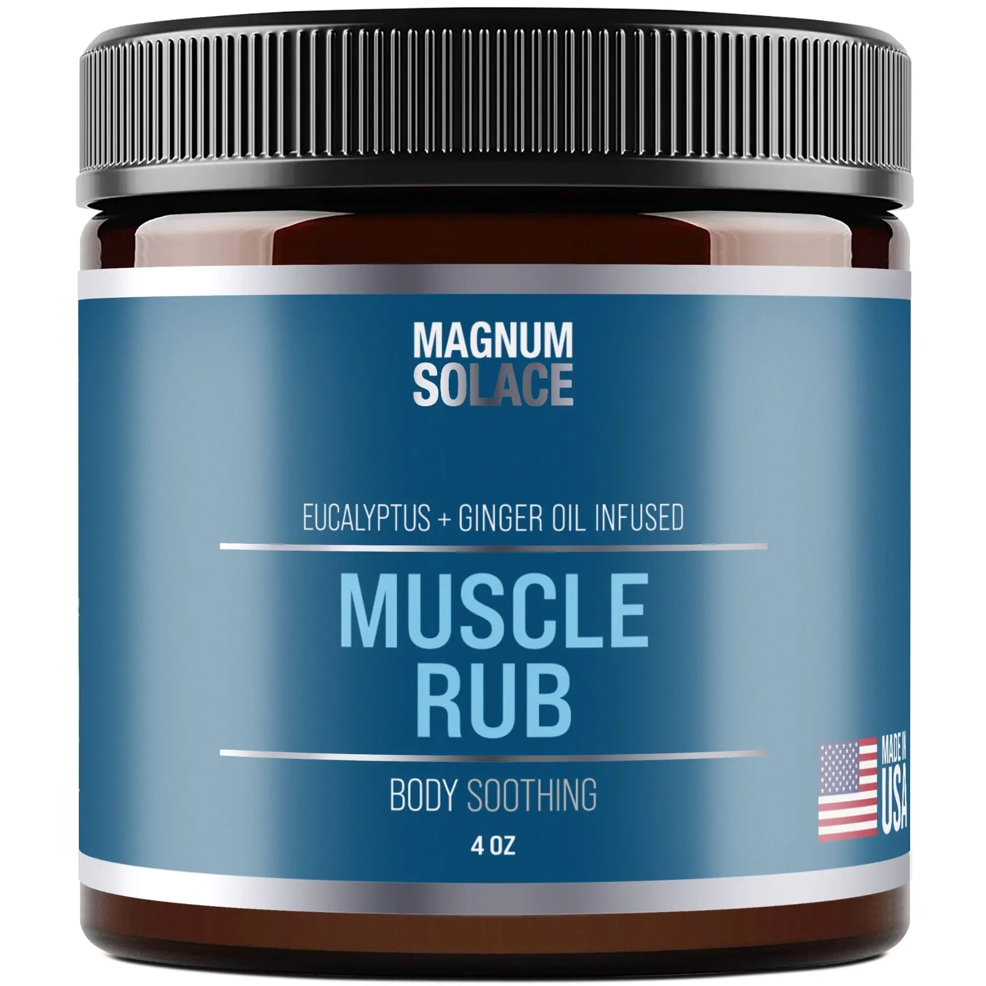 Natural Muscle Rub with Magnesium, MSM & Arnica | Cooling Relief (5 oz)
